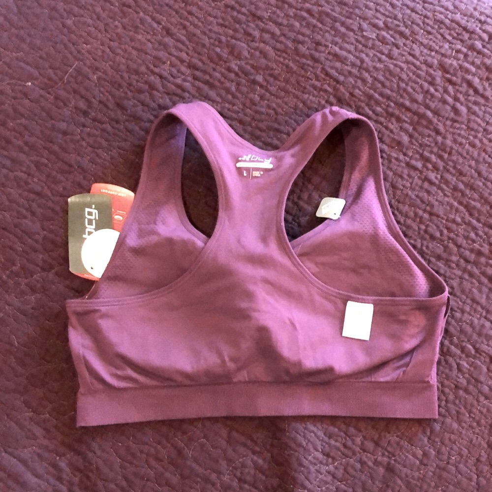 NWT Plum colored Sports Bra by BCG - Picture 8 of 8